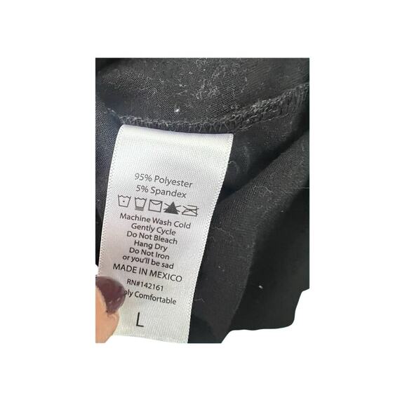 LulaRoe women’s size L hoodie sleeveless top with one large pocket, black - Picture 7 of 8